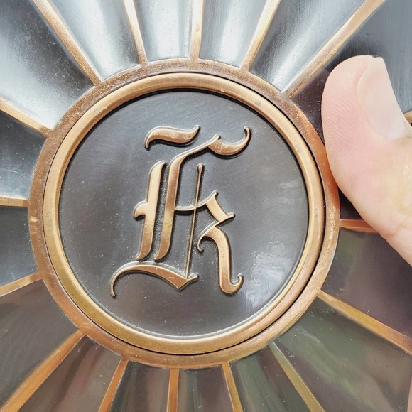 Monogram Metal Bronze & Black Finish Bookends Set of 2 - Picture 5 of 10